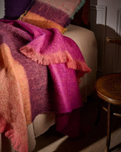 Load image into Gallery viewer, Avoca Fuschia Contemporary Mohair Throw
