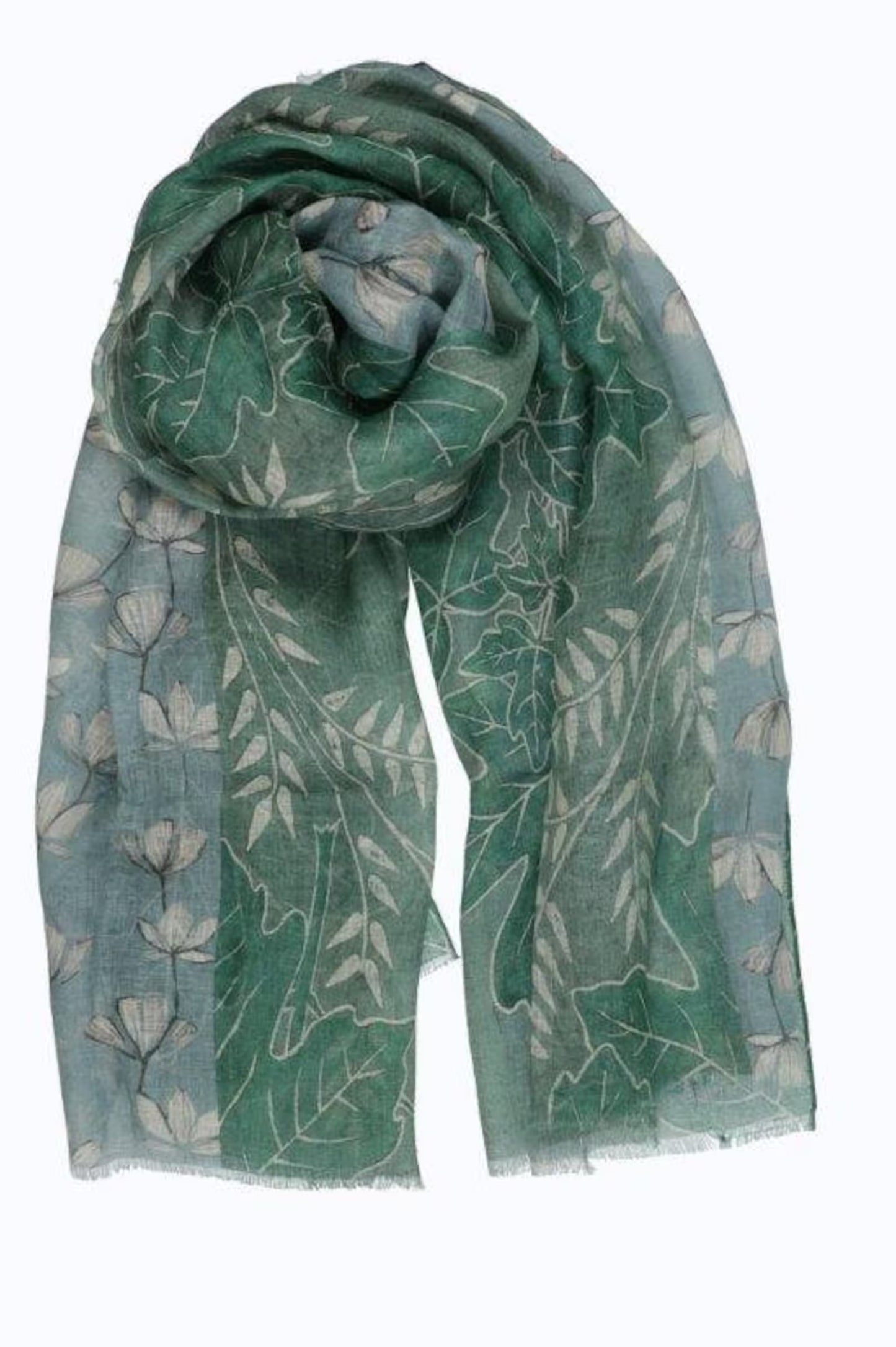 Tuscan Garden Linen Organic Travel Scarf / Wrap