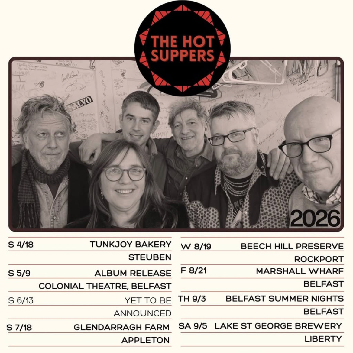 Hot Suppers, Live Concert, July 18th