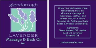 Glendarragh Lavender Massage Oil