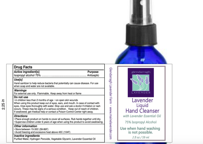 Glendarragh Lavender Hand Cleanser